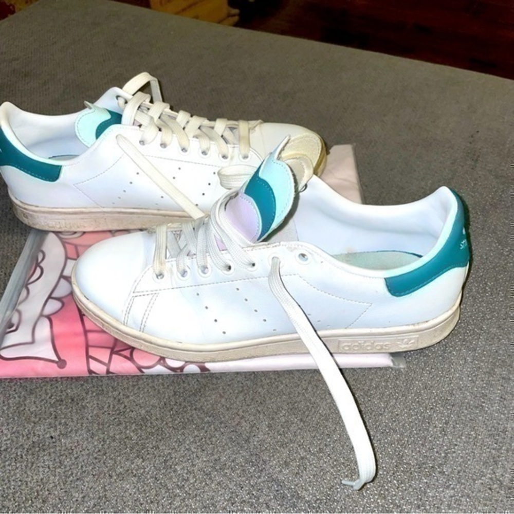 Adidas Stan Smith Triple Tongue Tennis Shoes - 8.5
